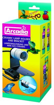 Arcadia Keramisk lampeholder med feste