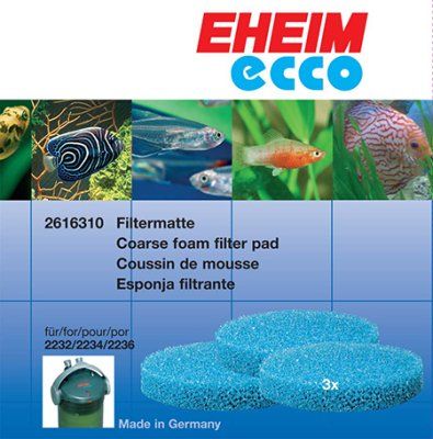 Blå Filtermatte til Ecco - 3stk