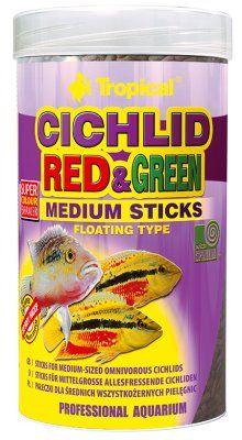 Tropical Cichlid Red & Green Sticks 250ml - M