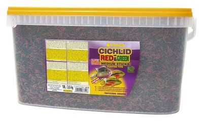 Tropical Cichlid Red & Green Sticks 10L - M