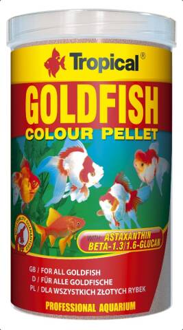 Tropical Goldfish Colour Pellets 1L